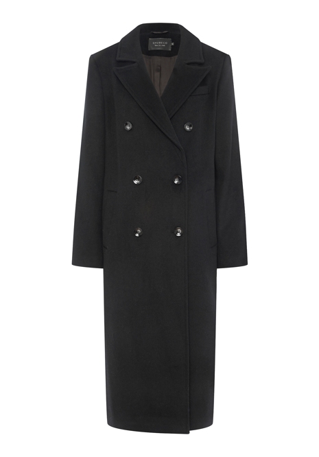 Пальто из шерсти Shubeco классическое чёрный